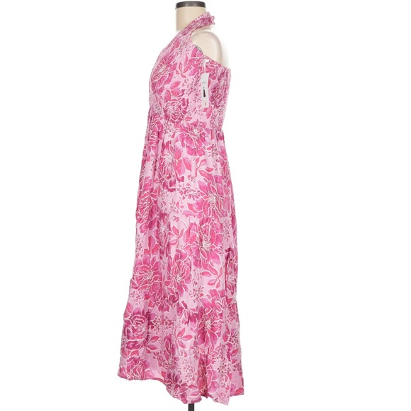 Zesica Floral Pink Sleeveless Dress - Picture 3 of 5